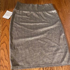 gold sparkle pencil skirt large womens